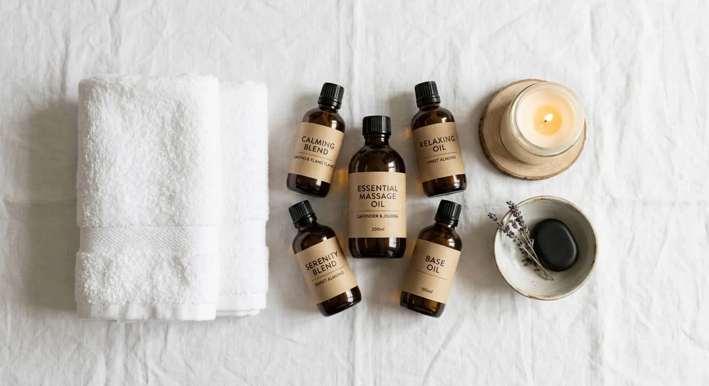 Professional massage oils and towels — Apex Mobile Massage Birmingham